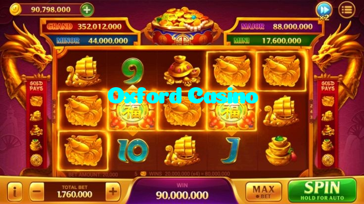 Oxford Casino casino presented on mobile device in Pakistan with slots and live games